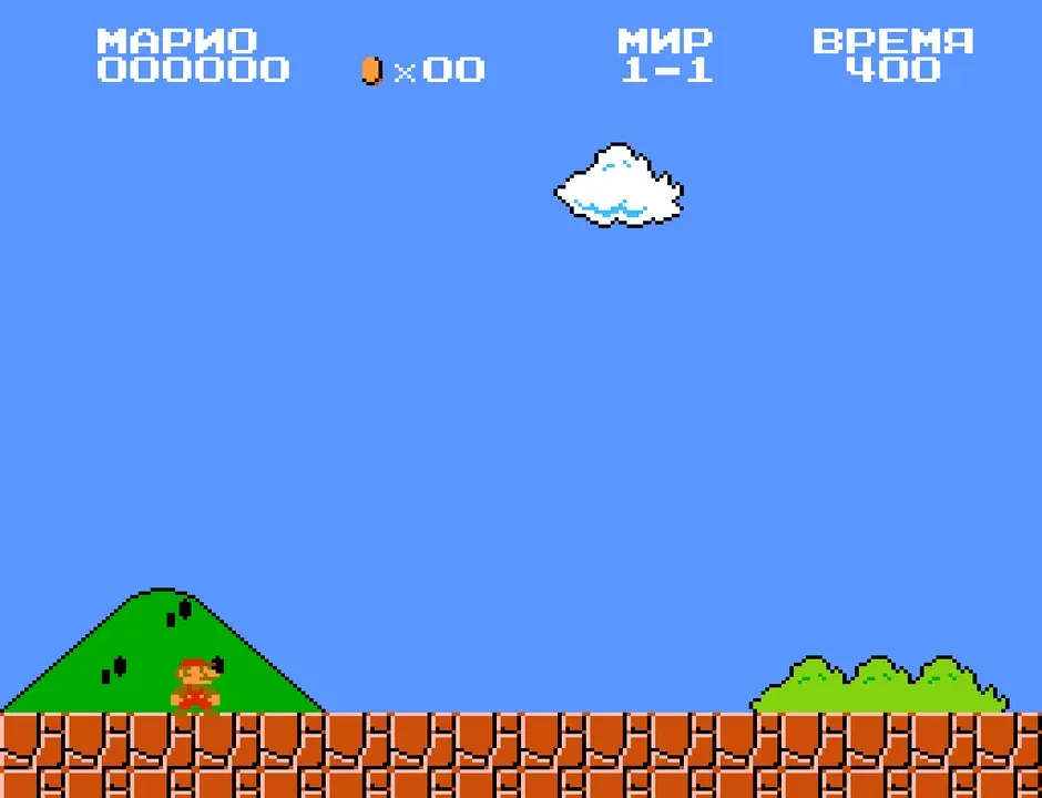 Super Mario Bros. — кадр из игры