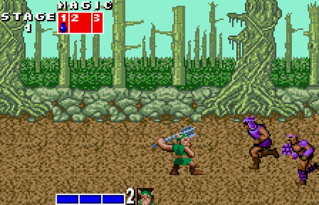 Golden Axe — WonderSwan (Color)