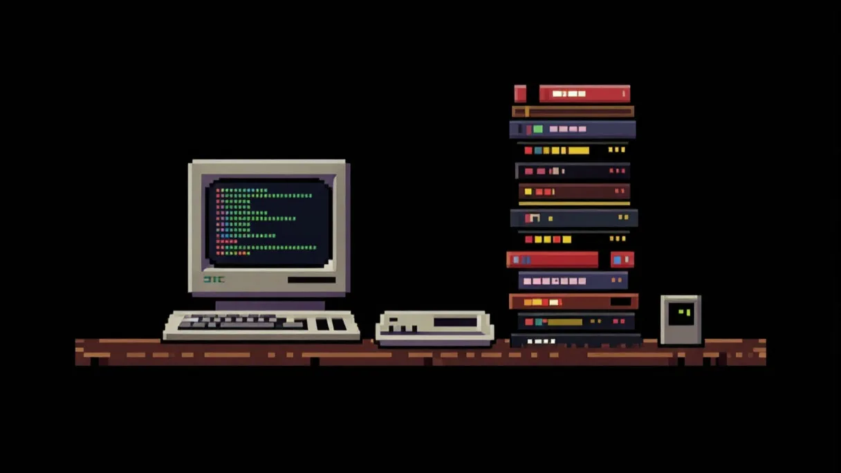 атмосфера, связанная с историей хоррор-игры, компьютер и игровые материалы
