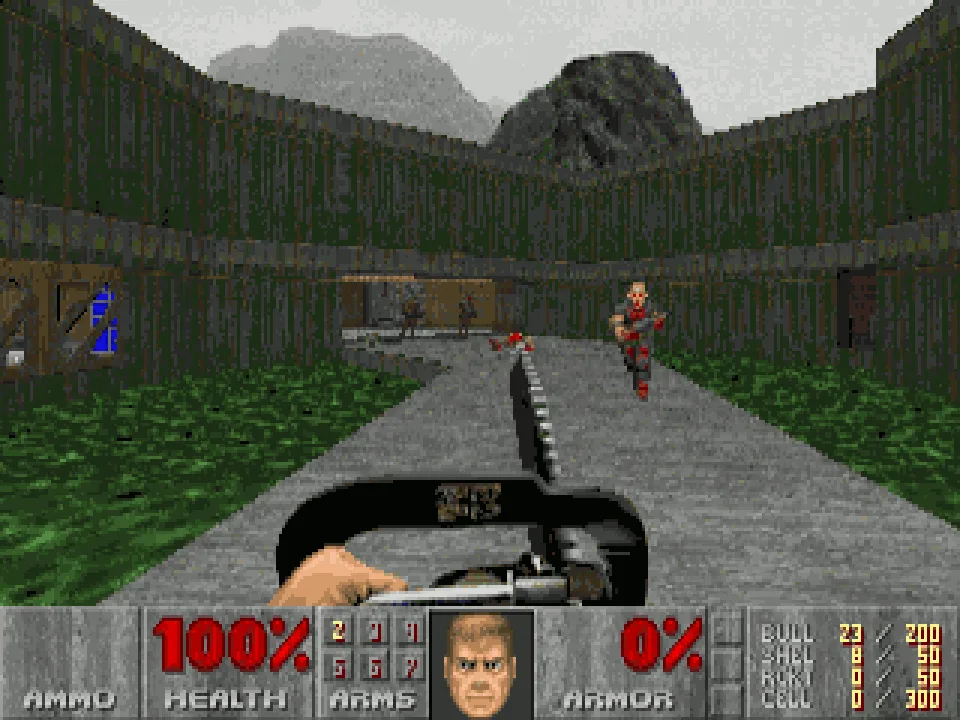 Кадр из игры DOOM