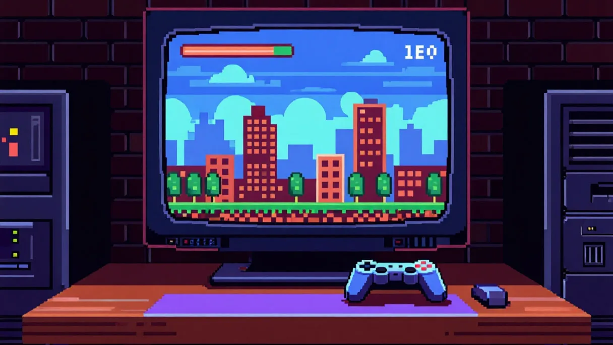 игровая комната с ожиданием нового релиза игры