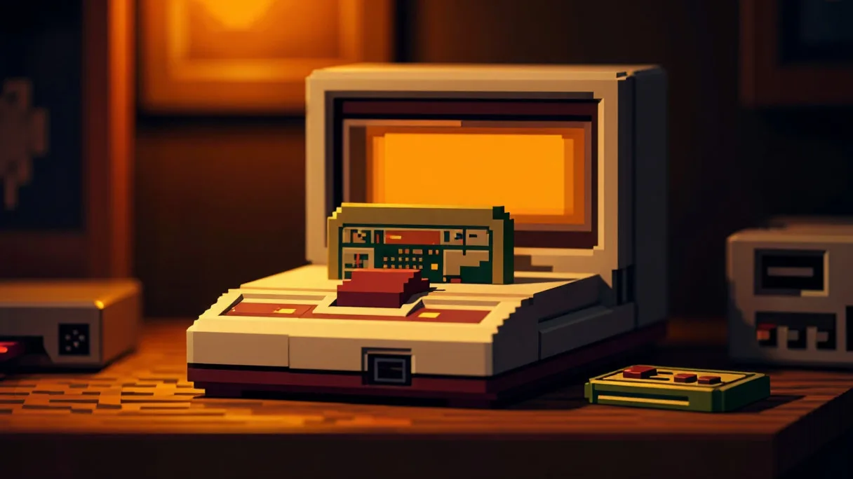 коллекционер рассматривает прототип картриджа Game Boy