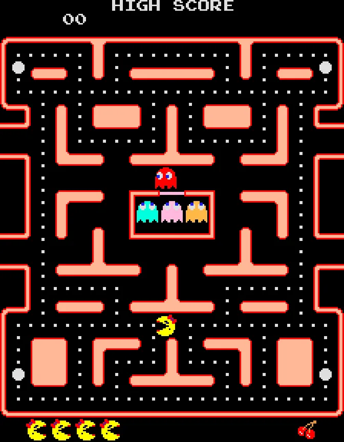 Кадр из игры Ms. Pac-Man