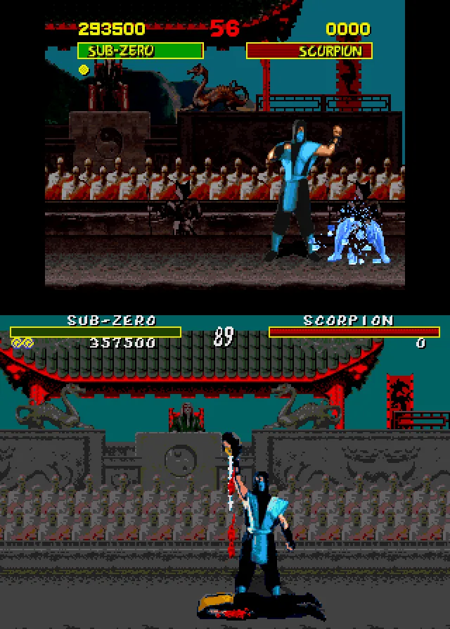 Кадр из игры Mortal Kombat 3